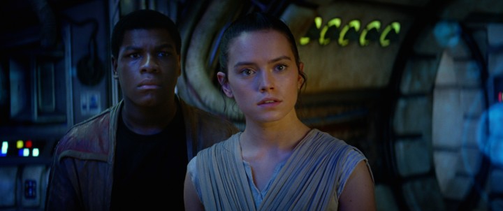 Star Wars: The Force Awakens..L to R: Finn (John Boyega) and Rey (Daisy Ridley)..Ph: Film Frame..? 2014 Lucasfilm Ltd. & TM. All Right Reserved..